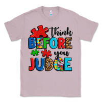 Lilac think before you judge Classic Tee - OliviaCreatesArt