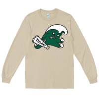 Mushroom tulane green wave Long Sleeve Tee - linhVisuals