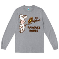 Heather Grey resto pancake house Long Sleeve Tee - linhVisuals