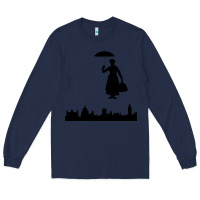 Navy marry poppins Long Sleeve Tee - linhVisuals