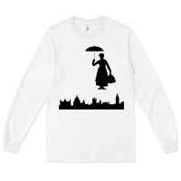 White marry poppins Long Sleeve Tee - linhVisuals