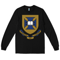 Black university of queensland Long Sleeve Tee - linhVisuals