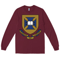 Burgundy university of queensland Long Sleeve Tee - linhVisuals