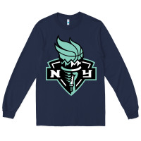 Navy new york women sport Long Sleeve Tee - linhVisuals