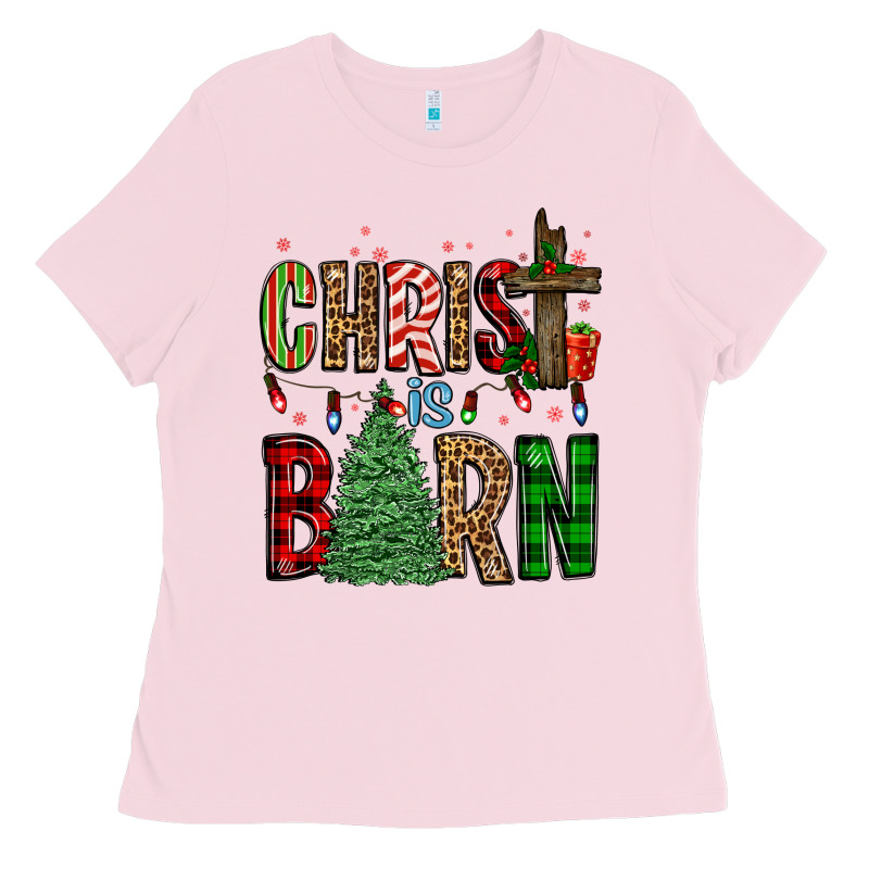 Christ Is Born Ladies Tee by FaDigitalArtStudio | Teevron