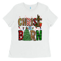 White christ is born Ladies Tee - FaDigitalArtStudio