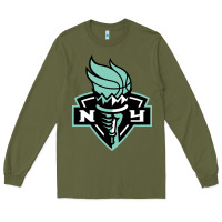 Army Green new york women sport Long Sleeve Tee - linhVisuals