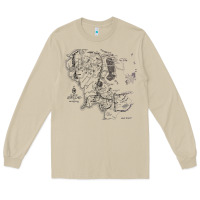 Mushroom middle earth map [tw] Long Sleeve Tee - linhVisuals