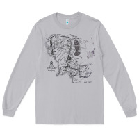Moon Dust middle earth map [tw] Long Sleeve Tee - linhVisuals