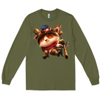 Army Green league of legends teemo Long Sleeve Tee - linhVisuals