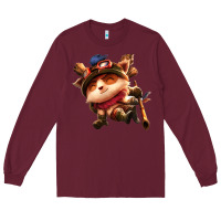 Burgundy league of legends teemo Long Sleeve Tee - linhVisuals