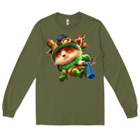 Army Green league of legends teemo Long Sleeve Tee - linhVisuals