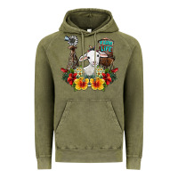 Vintage Olive farm life sheep Vintage Hoodie - SublimationCraftShop