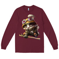 Burgundy league of legends teemo Long Sleeve Tee - linhVisuals