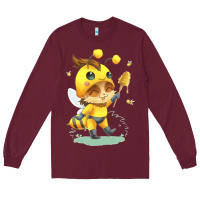 Burgundy league of legends beemo Long Sleeve Tee - linhVisuals
