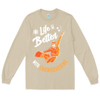 Mushroom snowboard t  shirt snowboarding i snowboarder i winter sports t  shirt Long Sleeve Tee - linhVisuals
