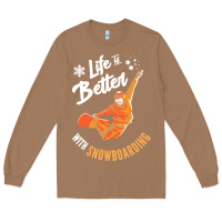 Toasted Coconut snowboard t  shirt snowboarding i snowboarder i winter sports t  shirt Long Sleeve Tee - linhVisuals