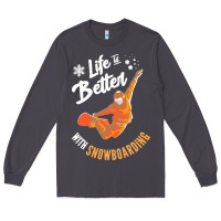 Smoke snowboard t  shirt snowboarding i snowboarder i winter sports t  shirt Long Sleeve Tee - linhVisuals