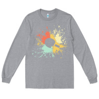 Heather Grey ping pong t  shirt p i n g p o n g i n k s p l a s h t  shirt Long Sleeve Tee - linhVisuals
