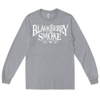 Heather Grey blackberry smoke Long Sleeve Tee - linhVisuals