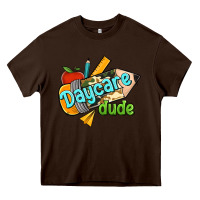 Chocolate Brown daycare dude Heavy Core Tee - Jasminsmagicworld