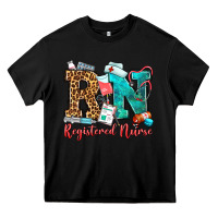 Black registered nurse Heavy Core Tee - OliviaCreatesArt