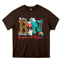Chocolate Brown registered nurse Heavy Core Tee - OliviaCreatesArt