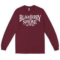 Burgundy blackberry smoke Long Sleeve Tee - linhVisuals
