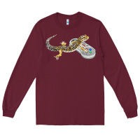 Leopard Gecko Playing Video Game Lizard & Reptiles Gamers T Shirt Long Sleeve Tee | Teevron