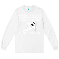 White paranormal investigator ghost hunting t shirt Long Sleeve Tee - linhVisuals