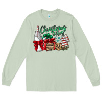Matcha Christmas Vibes Long Sleeve Tee - CowhideDigitalArt