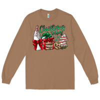 Toasted Coconut Christmas Vibes Long Sleeve Tee - CowhideDigitalArt