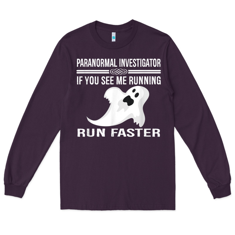 Paranormal Investigator Ghost Hunting T Shirt Long Sleeve Tee by linhVisuals | Teevron