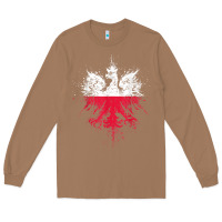 Toasted Coconut polish eagle  polish pride  polish flag  polish t shirt Long Sleeve Tee - linhVisuals