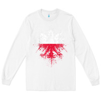 White polish eagle  polish pride  polish flag  polish t shirt Long Sleeve Tee - linhVisuals