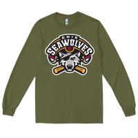 Army Green sport american Long Sleeve Tee - linhVisuals