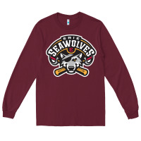 Burgundy sport american Long Sleeve Tee - linhVisuals