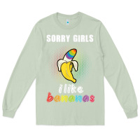 Matcha mens sorry girl i like bananas funny lgbt gay pride tshirt gifts Long Sleeve Tee - linhVisuals