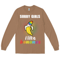 Toasted Coconut mens sorry girl i like bananas funny lgbt gay pride tshirt gifts Long Sleeve Tee - linhVisuals