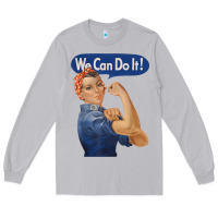 Moon Dust rosie the riveter shirt we can do it feminist retro t shirt Long Sleeve Tee - linhVisuals