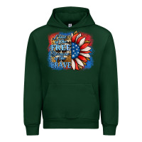Forest Green patriotic sunflower land of the free Urban Hoodie - Jasminsmagicworld