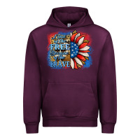 Mauve Wine patriotic sunflower land of the free Urban Hoodie - Jasminsmagicworld