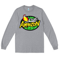 Heather Grey cafe #amazon Long Sleeve Tee - linhVisuals