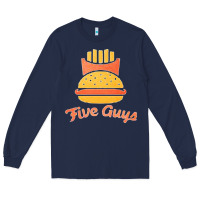 Navy five guys Long Sleeve Tee - linhVisuals