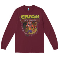 Burgundy crash bandicoot 1966 Long Sleeve Tee - linhVisuals