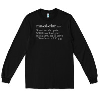 Black musician definition Long Sleeve Tee - linhVisuals