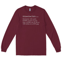 Burgundy musician definition Long Sleeve Tee - linhVisuals