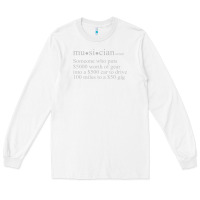 White musician definition Long Sleeve Tee - linhVisuals