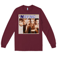 Burgundy n sync [tw] Long Sleeve Tee - linhVisuals