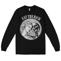 Black eat the rich Long Sleeve Tee - linhVisuals